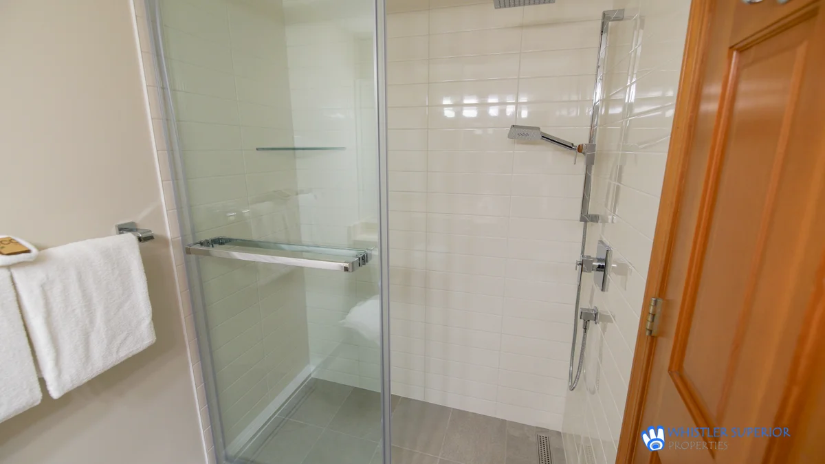 Washroom with shower