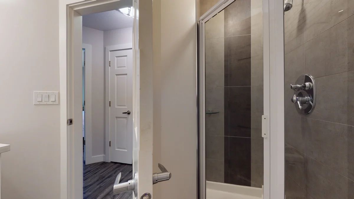 Second bathroom with shower