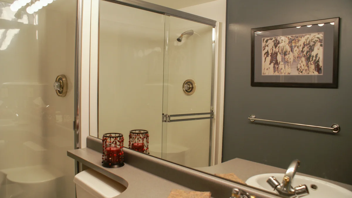 Second bathroom with shower