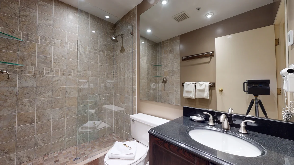 Second bathroom with shower