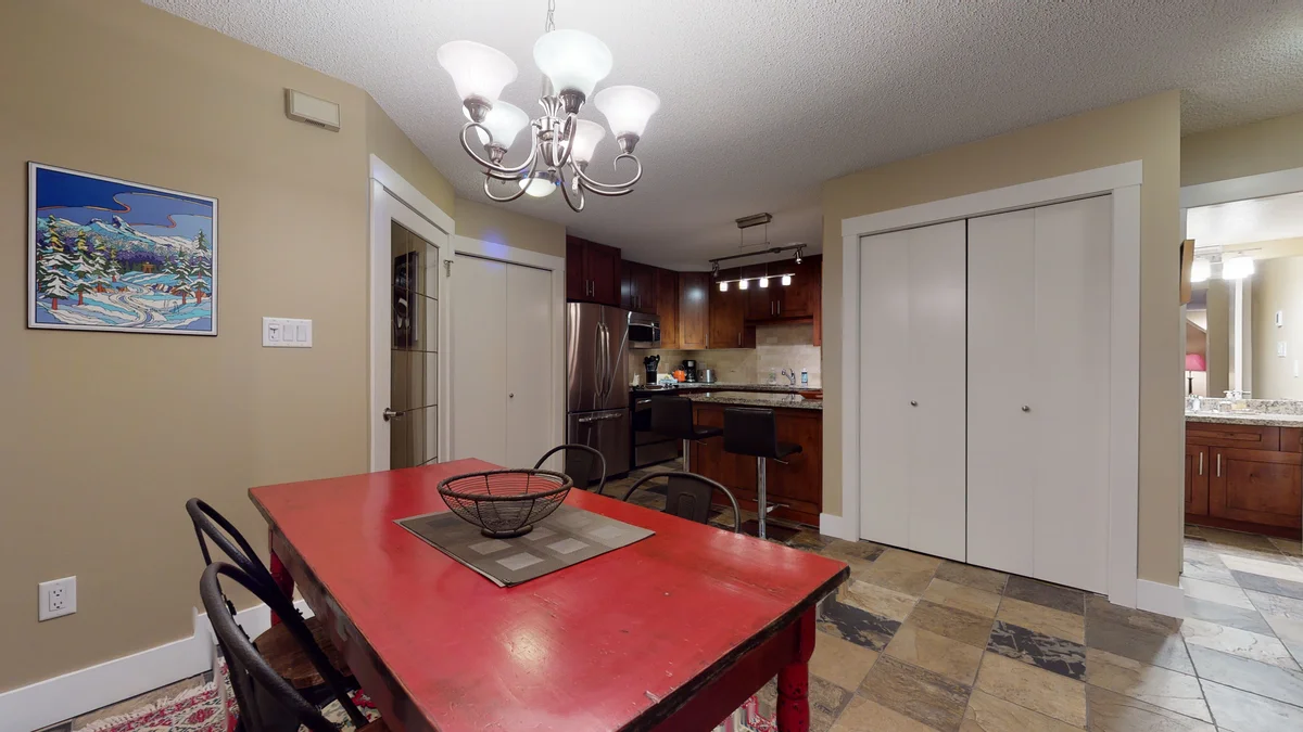 Dining area with sitting for four
