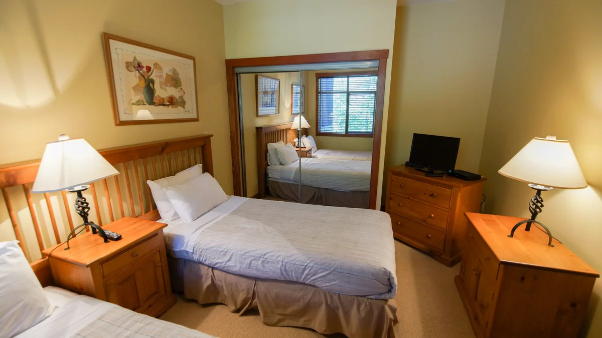 First twin bedroom