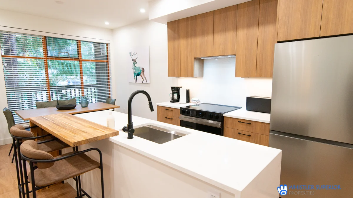 Open plan kitchen area
