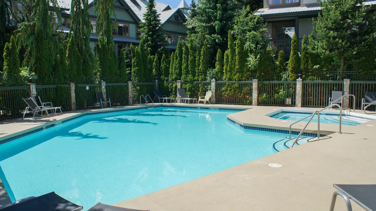 Outdoor heated pool