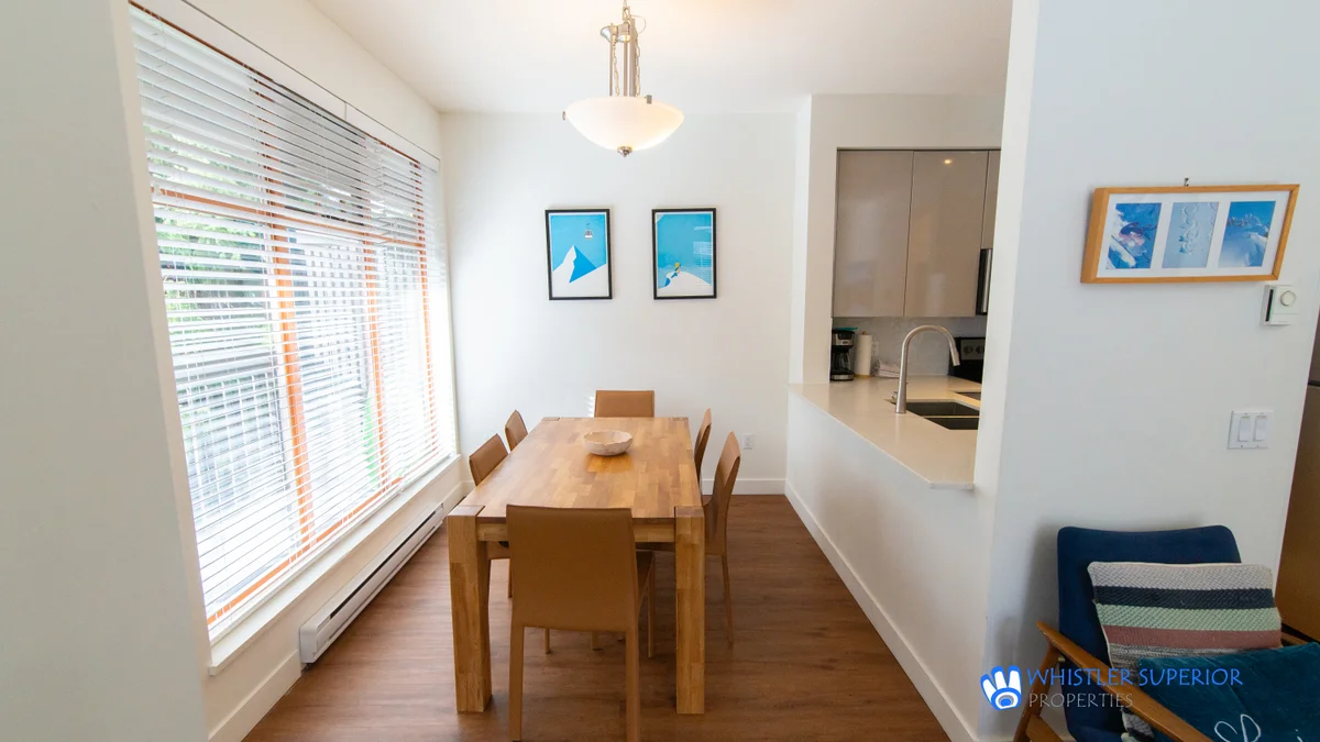 Six person dining table