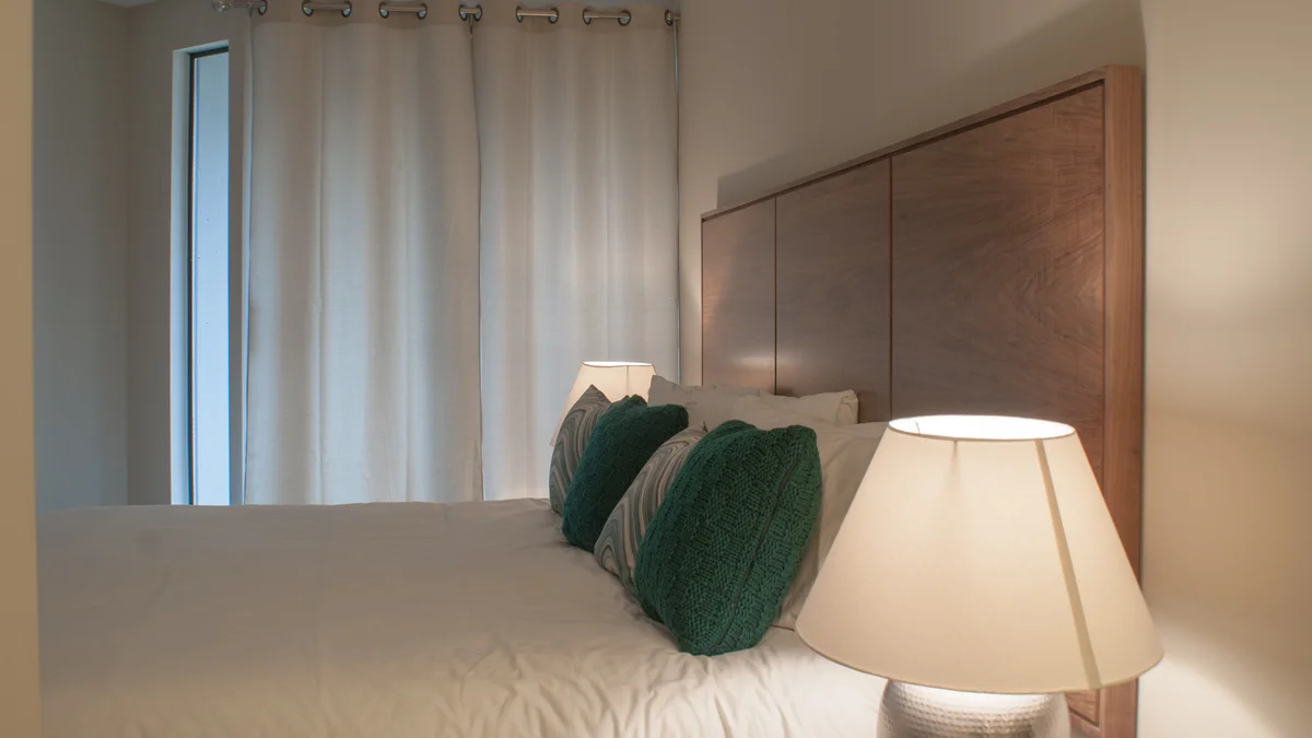 Bedroom with King sized bed