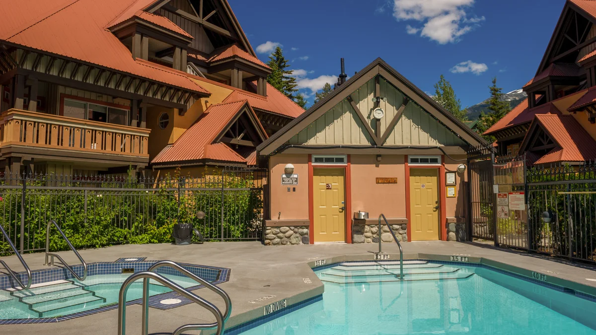 Common area pool and hot tub