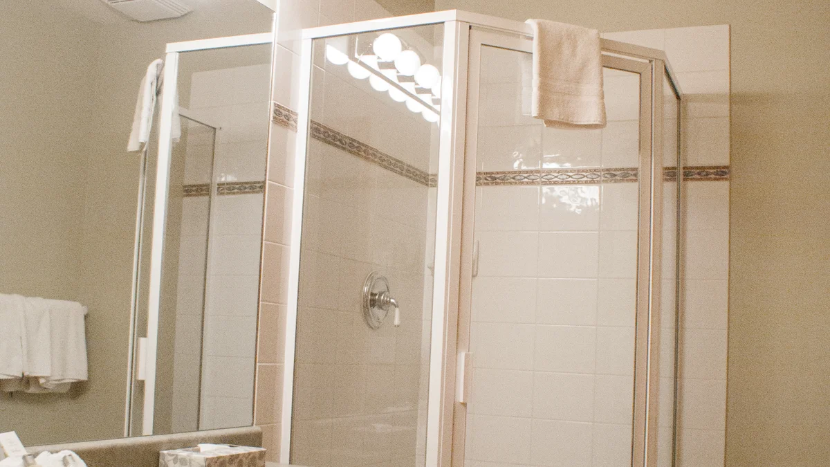 Ground level bathroom