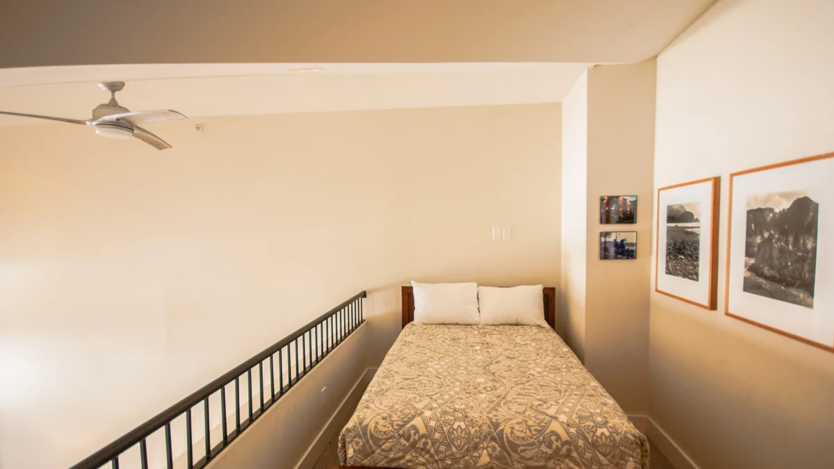 Double bed in the loft