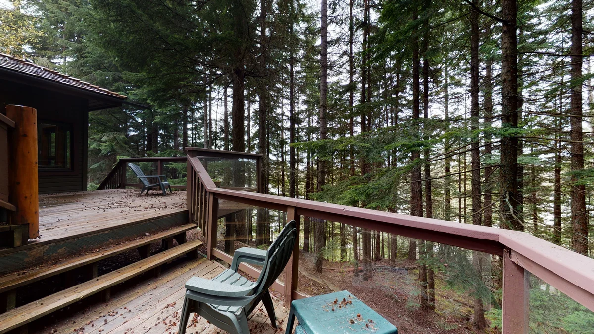 Seating area on patio