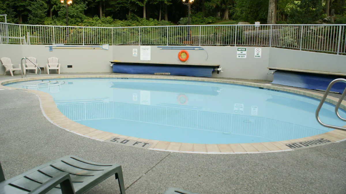 Outdoor heated pool
