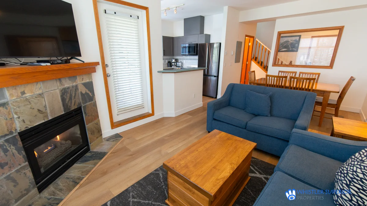 Open plan kitchen, living and dining