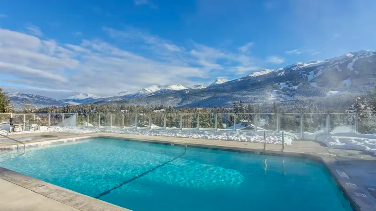 Heated outdoor pool