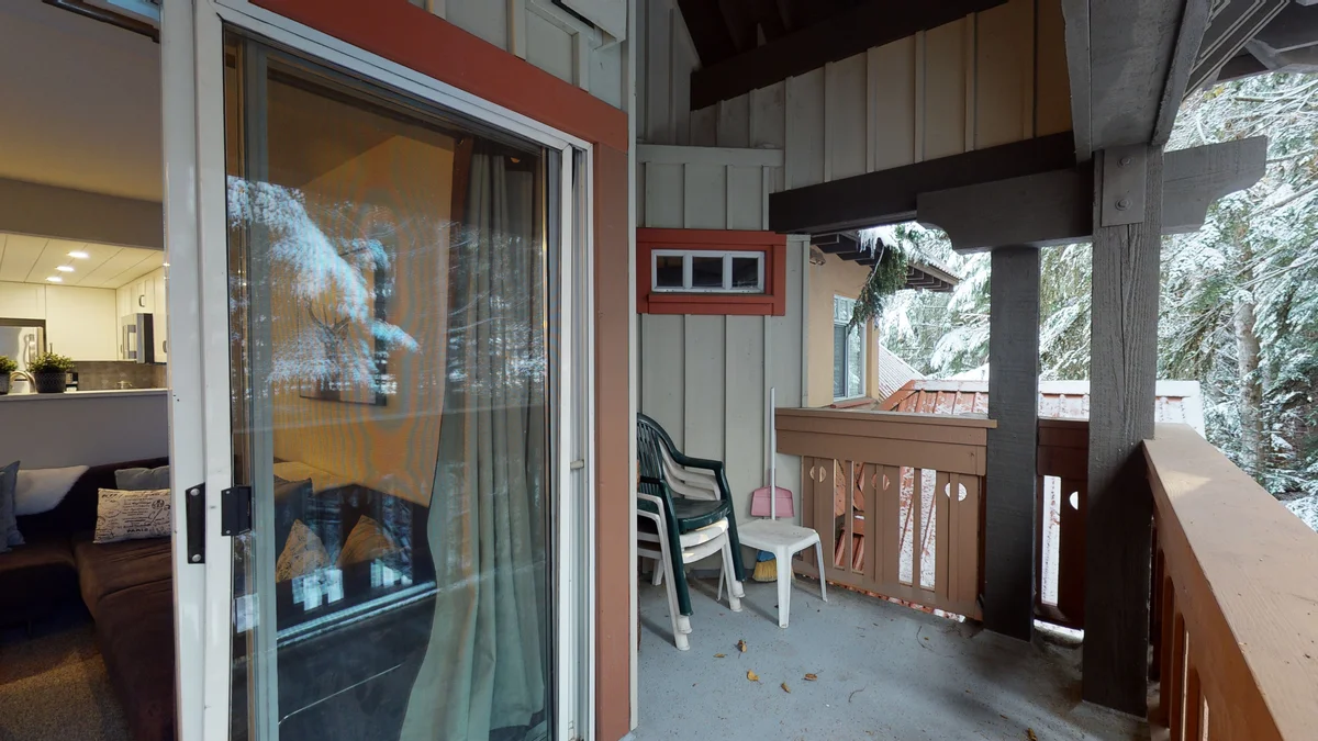 Deck accessible by living area