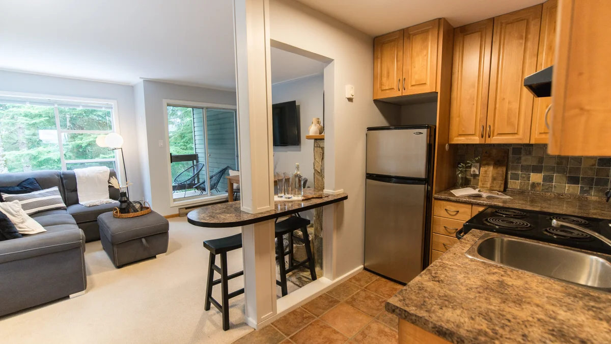 Open concept kitchen
