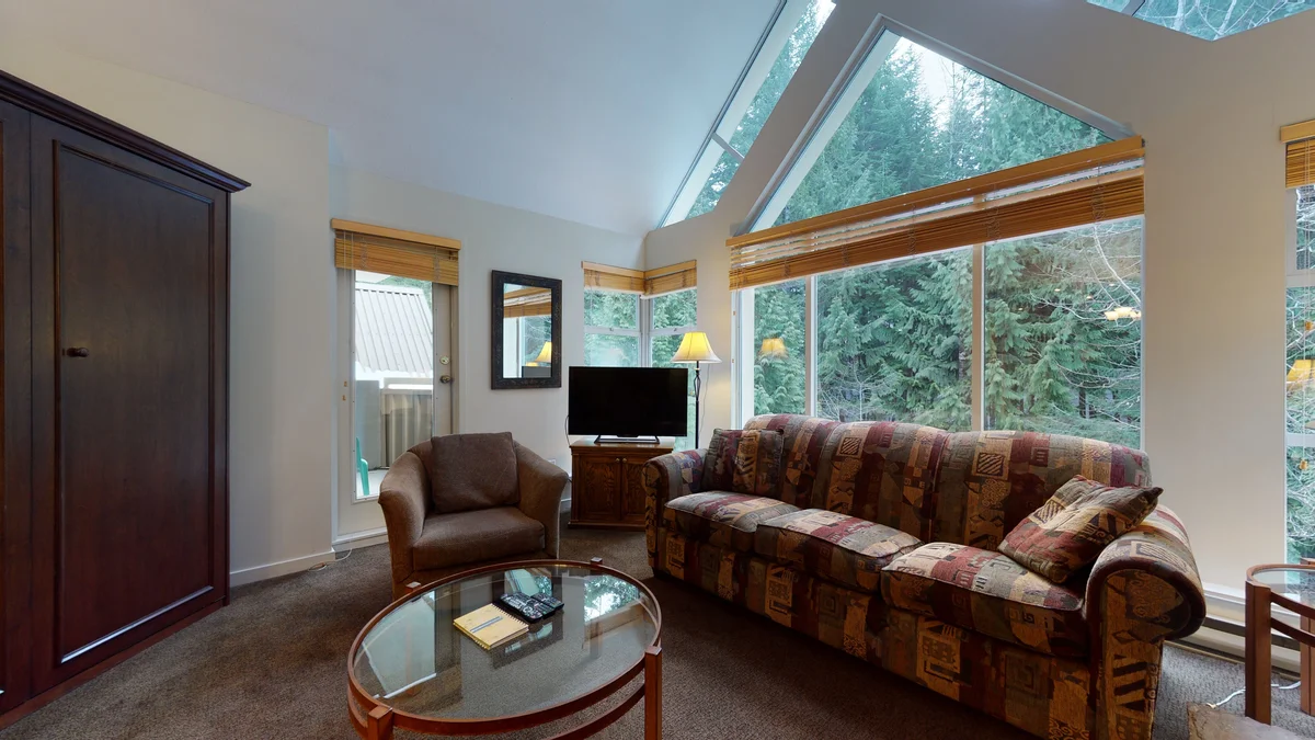 Living area with murphy bed