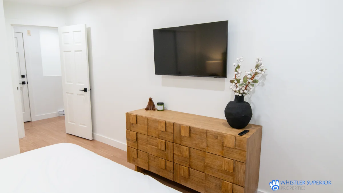 Wall Mounted TV in Master Bedroom