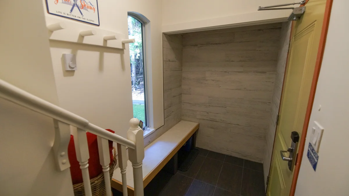 Entryway to unit