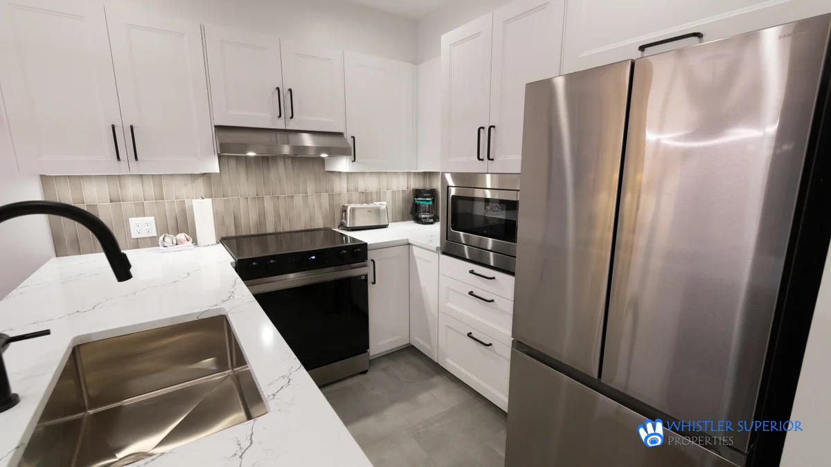 Bright kitchen area
