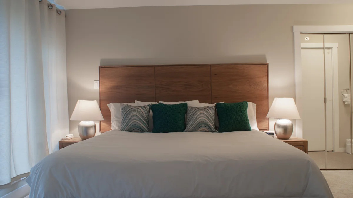 Bedroom with King sized bed