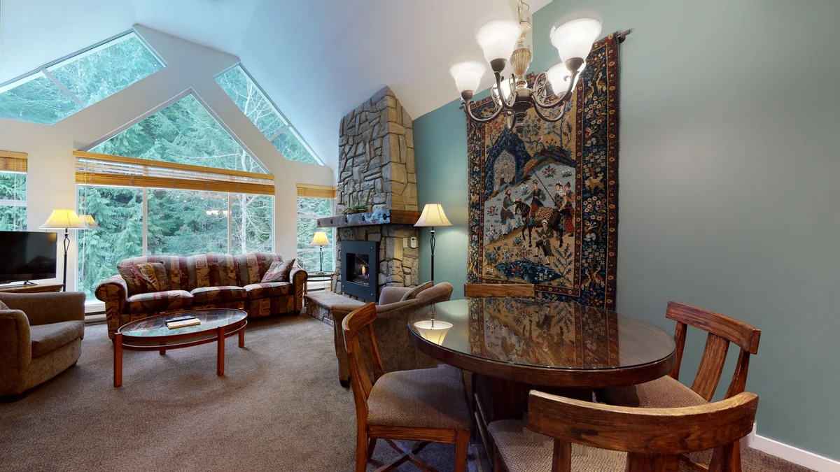 View from dining area