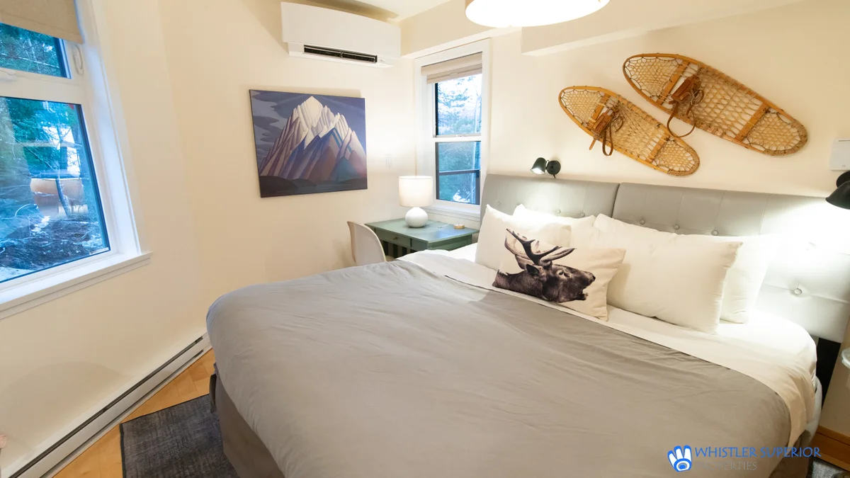 Bedroom with King sized bed