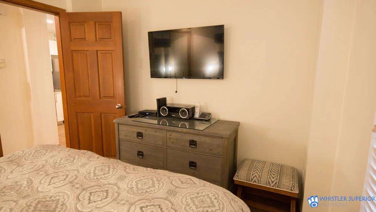 Bedroom TV and dresser