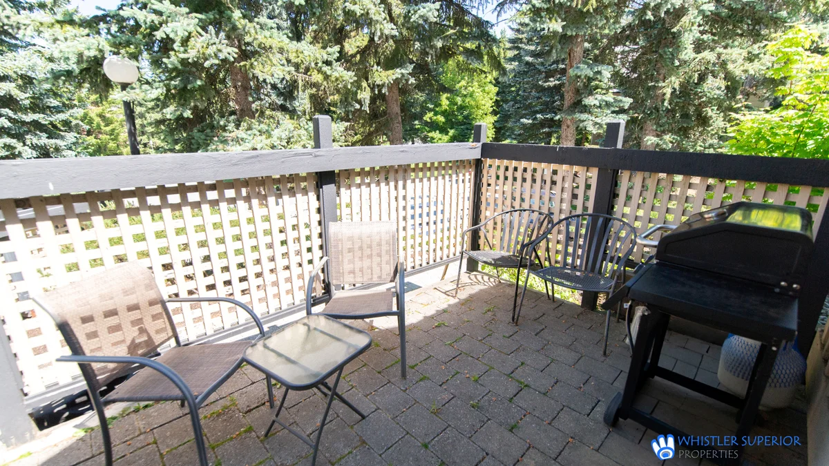 Patio with propane BBQ