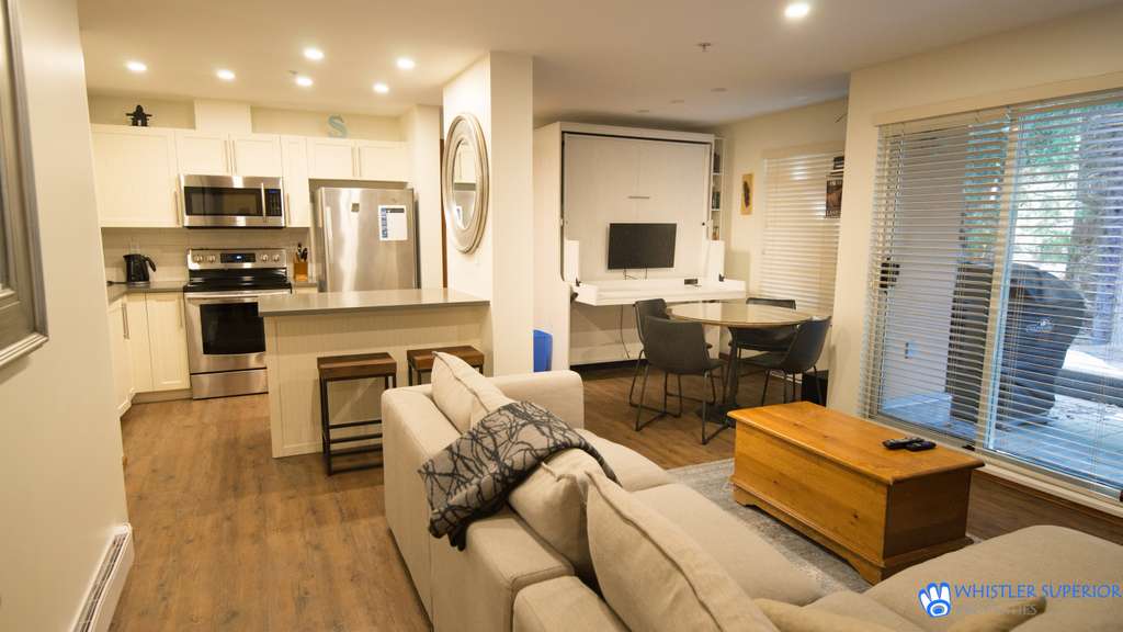 Whistler one bedroom rental living area