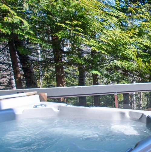 Private hot tub at a Whistler vacation rental