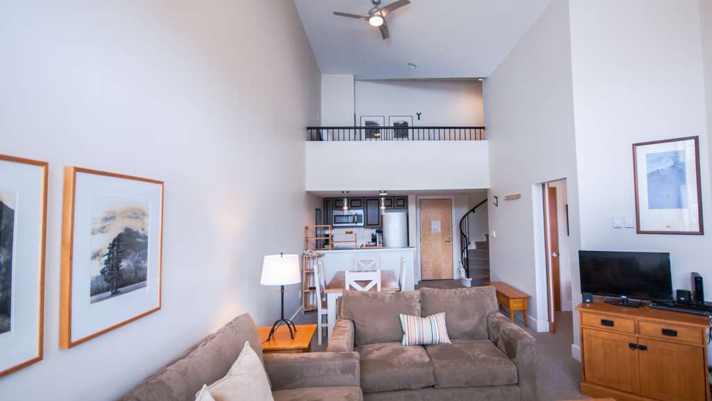 Whistler two bedroom rental living loft